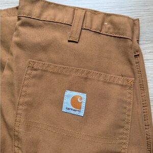 New without Tags Carhartt Men's Relaxed Fit Carhartt Brown Canvas Work pants
